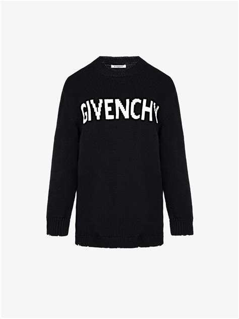 pull givenchy blanc|Pull oversize en laine .